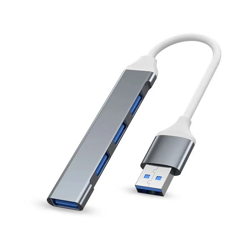 USB Tipo C HUB MINI USB3.1 Multi 4 Port 4 em 1 Liga de alumínio Splitter Adaptador OTG Para Samsung Macbook Pro Air PC Notebook